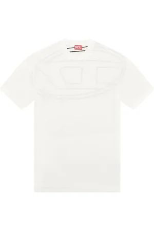 Diesel Koszulki, Mężczyzna, Biały, S, Bawełna, T-Shirt