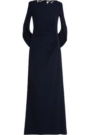 Vera Mont Sukienki, Kobieta, Niebieski, 2XL, Elegancka Sukienka Wieczorowa z Koronką