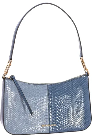 Michael Kors Torebki, Kobieta, Niebieski, ONE SIZE, Skóra, Torebka na ramię ze wzorem skóry węża