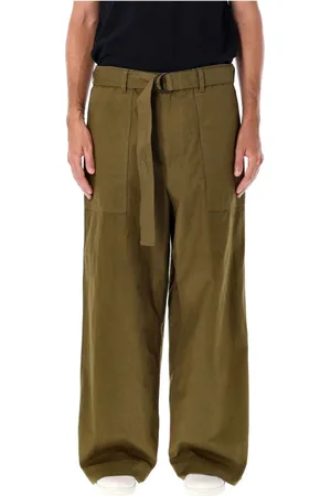 Comme des Garçons Spodnie, Mężczyzna, Zielony, M, Bawełna, Spodnie Cargo Khaki