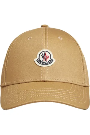 Moncler Akcesoria, Kobieta, brązowy, ONE SIZE, Klasyczna Beżowa Czapka Baseballowa