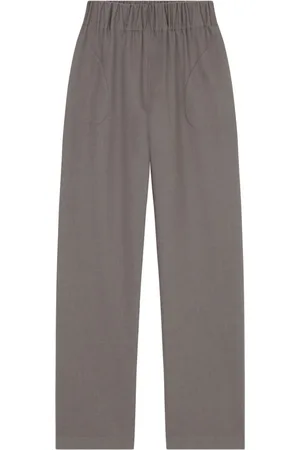 Cortana Spodnie, Kobieta, Szary, S, Wełna, Patti Wide Trousers