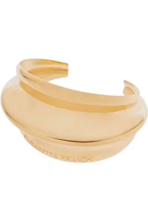Elisabetta Franchi Akcesoria, Kobieta, Żółty, ONE SIZE, Złota bransoletka z zawieszkami