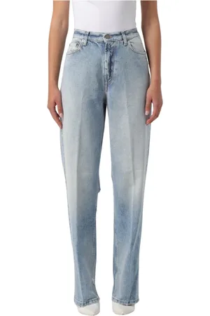 Dondup Jeansy, Kobieta, Niebieski, W28, Denim, Elysee Luźne Jeansyy