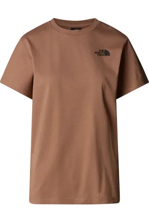 The North Face Koszulki, Kobieta, brązowy, M, Koszulka z Logo z Bawełny