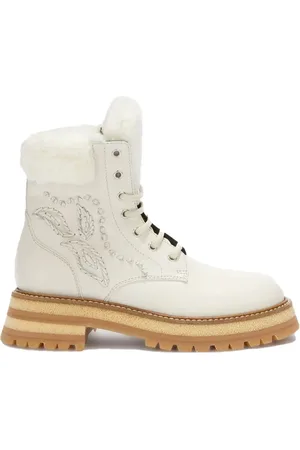ERMANNO SCERVINO Buty, Kobieta, Biały, 40 EU, Stylowe botki do kostki