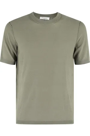 Paolo Pecora Koszulki, Mężczyzna, Zielony, M, Krótki Rękaw Okrągły Dekolt T-shirt
