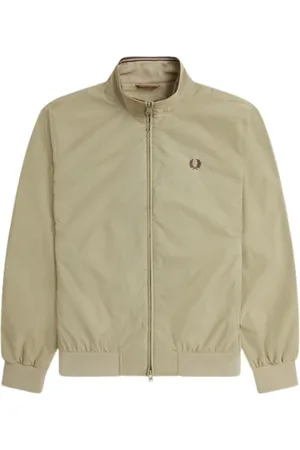 Fred Perry Kurtki, Kobieta, Zielony, XL, Nylon, Kurtka z podszewką z nylonowego diagonalu