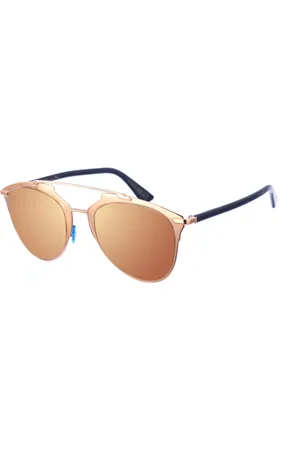 Dior Akcesoria, Kobieta, Żółty, ONE SIZE, Metalowe okulary przeciwsłoneczne Aviator