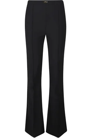 Elisabetta Franchi Spodnie, Kobieta, Czarny, 2XS, Poliester, Essential Pants