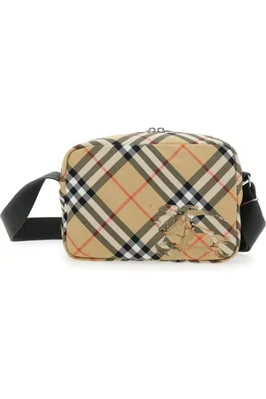 Burberry Torebki, Mężczyzna, Beżowy, ONE SIZE, Beżowa Torba na Ramię Vintage Check