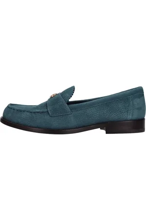 Tory Burch Buty, Kobieta, Niebieski, 36 EU, Zamsz, Buty płaskie Niebieskie