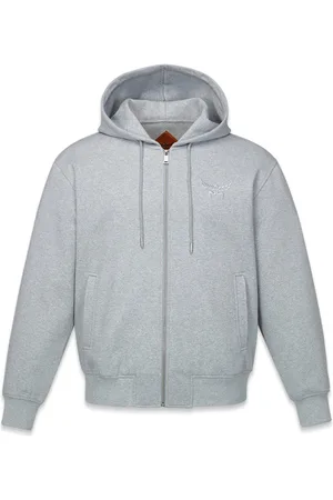 MCM Bluzy, Mężczyzna, Szary, XL, Bawełna, Bluza z kapturem Essential z Romanitu z logo