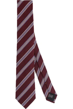 Ermenegildo Zegna Akcesoria, Mężczyzna, Czerwony, ONE SIZE, Bordowy krawat