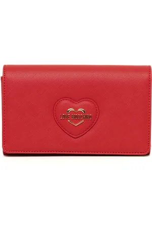 Moschino Torebki, Kobieta, Czerwony, ONE SIZE, Torebka na ramię z łańcuszkiem i logo