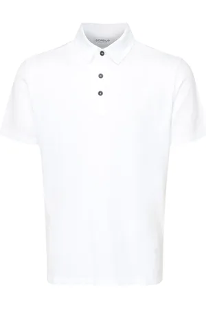 Dondup Koszulki, Mężczyzna, Biały, S, Bawełna, Koszulka Polo z Bawełny
