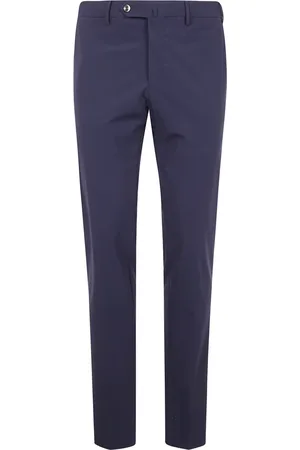 PT01 Spodnie, Mężczyzna, Niebieski, 3XL, Eleganckie Spodnie Slim Fit