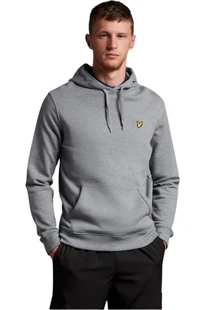 Lyle & Scott Bluzy, Mężczyzna, Szary, L, Bluza z kapturem typu Pulower