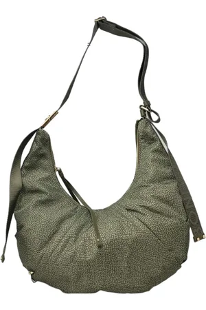 Borbonese Torebki, Kobieta, Zielony, ONE SIZE, Skóra, Torba Crossbody typu Hobo