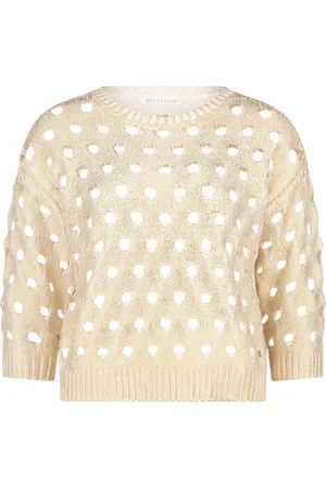 Betty & Co Swetry, Kobieta, Beżowy, 3XL, Sweter z teksturą