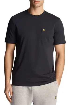 Lyle & Scott Koszulki, Mężczyzna, Niebieski, S, Bawełna, Stylowy T-shirt