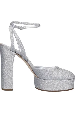 Casadei Buty, Kobieta, Szary, 37 EU, Z Obcasem Srebrny