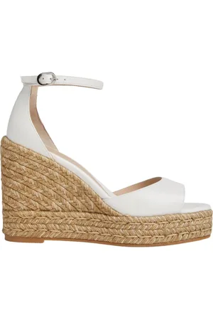 Stuart Weitzman Buty, Kobieta, Biały, 40 EU, Nudistcurve Espadrille Wedge