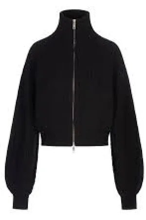 Sportmax Swetry, Kobieta, Czarny, M, Stylowy kardigan z dzianiny