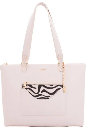 Liu Jo Torebki, Kobieta, Biały, ONE SIZE, Skóra, Torba Shopper + Saszetka