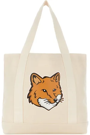 Maison Kitsuné Torebki, Kobieta, Beżowy, ONE SIZE, Bawełna, Torebka Tote