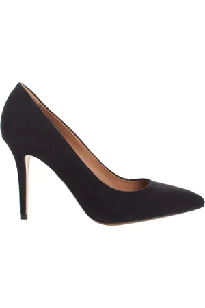Emporio Armani Buty, Kobieta, Czarny, 36 EU, Skóra, Skórzane czółenka z obcasem typu szpilka