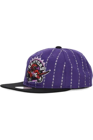 Mitchell & Ness Akcesoria, Mężczyzna, Fioletowy, ONE SIZE, NBA City Pinstripe Cap