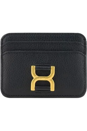 Chloé Akcesoria, Kobieta, Czarny, ONE SIZE, Skóra, Marcie Card Holder