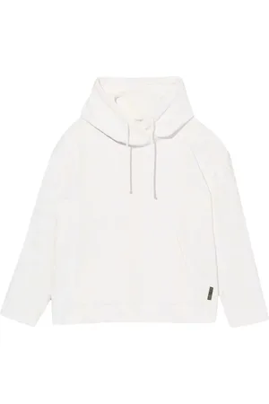 Marc Jacobs Bluzy, Kobieta, Beżowy, M, Bawełna, Obszerna bluza z kapturem z monogramem