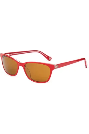 Loewe Akcesoria, Kobieta, Czerwony, ONE SIZE, Czerwone okulary przeciwsłoneczne z octanu
