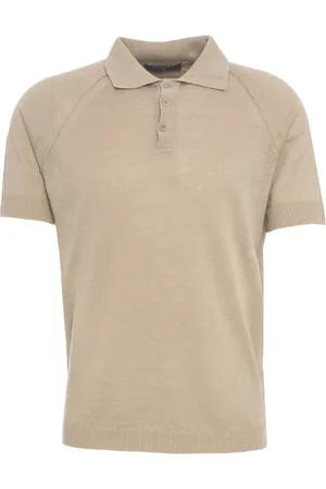 Daniele Fiesoli Koszulki, Mężczyzna, Beżowy, L, Beżowy Polo Shirt Ss 25