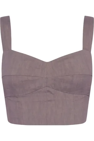 Cortana Koszulki, Kobieta, Fioletowy, XS, Lawendowy top typu bustier z szerokimi ramiączkami