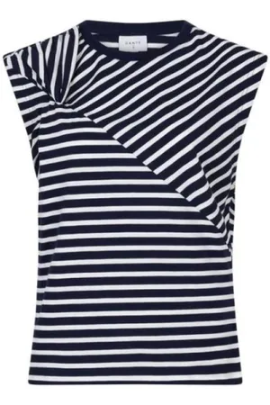 Dante 6 Koszulki, Kobieta, Niebieski, S, Modern Stripe T-Shirt