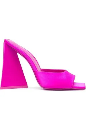 The Attico Buty, Kobieta, Różowy, 36 EU, Skóra, Devon 115mm Satynowe Czółenka
