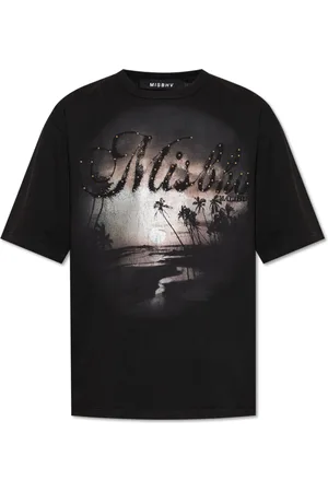 MISBHV Koszulki, Mężczyzna, Czarny, M, Bawełna, T-shirt z logo