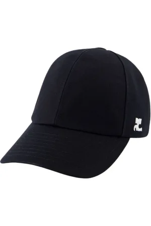 Courrèges Akcesoria, Mężczyzna, Czarny, ONE SIZE, Bawełna, Signature Cap