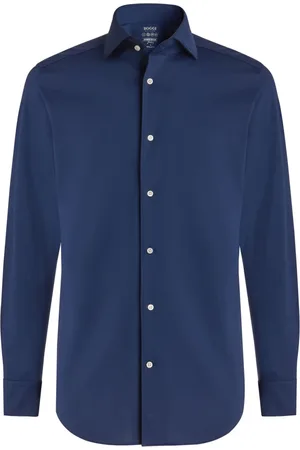 Boggi Milano Koszule, Mężczyzna, Niebieski, M, Bawełna, Koszulka Polo Regular Fit z Japońskiej Dzianiny Jersey