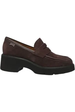 Camper Buty, Kobieta, brązowy, 40 EU, Zamsz, Zamszowe mokasyny - Milah