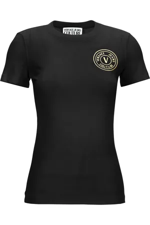 VERSACE Koszulki, Kobieta, Czarny, S, Koszulki i Pola Czarne