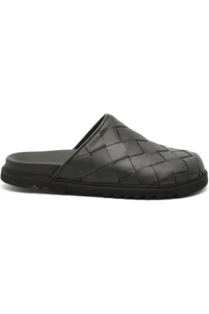 Copenhagen Shoes Buty, Kobieta, Czarny, 39 EU, Skóra, Czarne skórzane sandały z plecionką