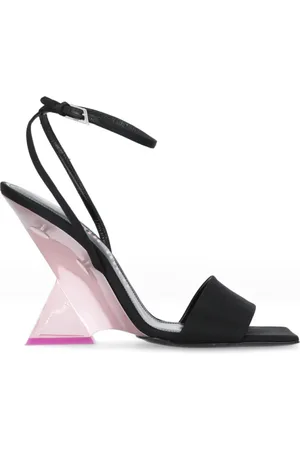 The Attico Buty, Kobieta, Czarny, 37 EU, Skóra, Sandały Cheope 105 mm