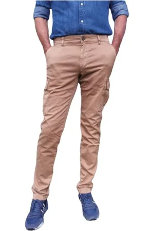 Masons Spodnie, Mężczyzna, Beżowy, XS, Bawełna, Extra Slim Cargo Pants