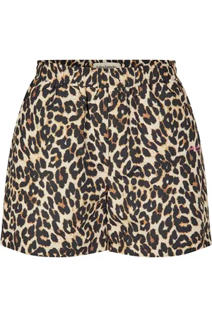 Lollys Laundry Szorty, Kobieta, brązowy, XL, Szorty w Leopardzi Wzór