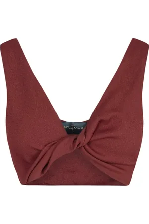 Cortana Koszulki, Kobieta, Czerwony, XS, Fiona Bralette Crop Top
