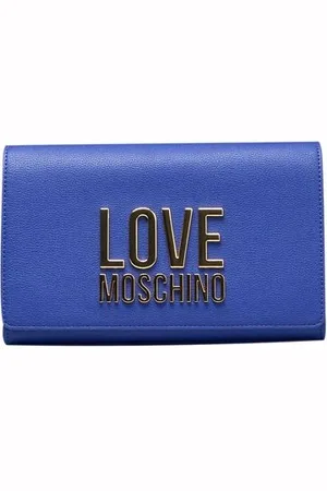 Moschino Torebki, Kobieta, Niebieski, ONE SIZE, Torebka Crossbody z łańcuszkiem